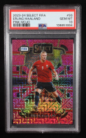 Erling Haaland 2023-24 Select FIFA Pink Mojo #93 #178/199 (PSA 10) at PristineAuction.com