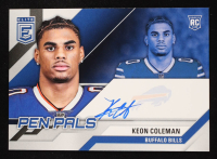 Keon Coleman 2024 Elite Pen Pals Blue Ink #14 RC at PristineAuction.com