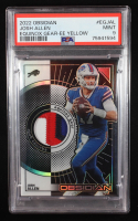 Josh Allen 2022 Panini Obsidian Equinox Gear Electric Etch Yellow #9 #23/25 (PSA 9) at PristineAuction.com