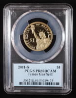 2011-S U.S. Presidential Proof $1 Coin - James A. Garfield 20th President (PCGS PR69DCAM) at PristineAuction.com