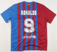 Ronaldo Nazario Signed FC Barcelona Nike Authentic Jersey (Beckett) at PristineAuction.com