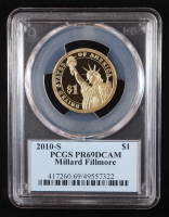 2010-S U.S. Presidential Proof $1 Coin - Millard Fillmore 13th President (PCGS PR69DCAM) at PristineAuction.com