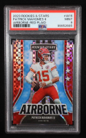 Patrick Mahomes II 2023 Rookies and Stars Airborne Red Plaid #16 (PSA 9) at PristineAuction.com