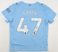Phil Foden Signed Manchester City F.C. Puma Authentic Jersey (Beckett) at PristineAuction.com