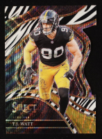 T.J. Watt 2023 Select Prizm Zebra Die Cut #217 at PristineAuction.com