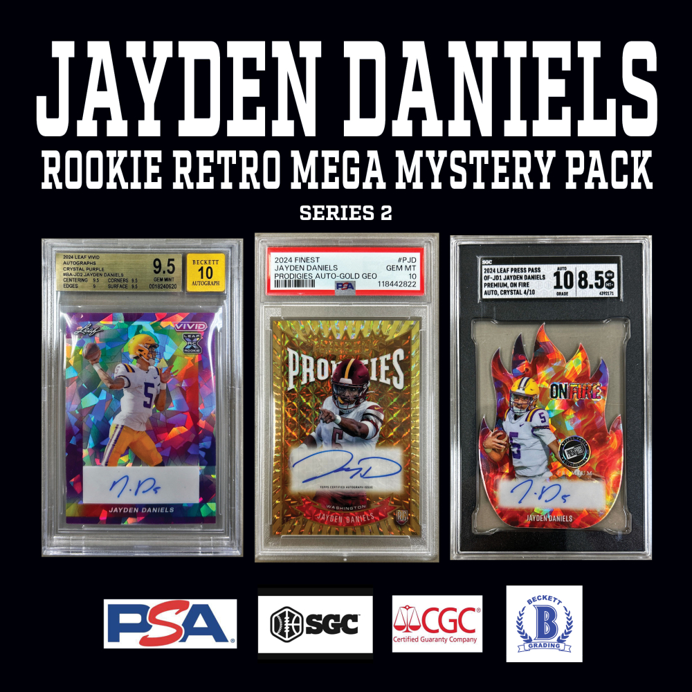 Break King "JAYDEN DANIELS ROOKIE RETRO" MEGA Mystery Box / Pack Series 2 at PristineAuction.com