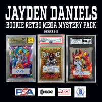 Break King "JAYDEN DANIELS ROOKIE RETRO" MEGA Mystery Box / Pack Series 2 at PristineAuction.com