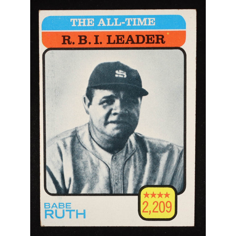Babe Ruth 1973 Topps All-Time RBI Leader #474 at PristineAuction.com