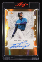 Ken Griffey Jr. 2023 Leaf Superlative Superlative Signatures Spectrum Gold #SSKGJ #1/1 at PristineAuction.com