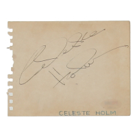 Celeste Holm Signed 5x7 Cut (PSA) at PristineAuction.com