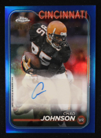 Chad Johnson 2024 Topps Chrome Autographs Blue Refractors #BACJ #046/150 at PristineAuction.com