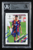 Pedri Signed 2020-21 Topps UEFA Champions League Japan #61 RC (BGS Authentic) at PristineAuction.com
