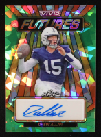 Drew Allar 2024 Leaf Vivid Futures Autographs Green Crystal #VFDA1 #3/4 RC at PristineAuction.com