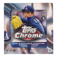 2025 Topps Chrome Baseball Mega Box with (7) Packs at PristineAuction.com