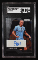 Erling Haaland 2024-25 Panini Prizm English Premier League Signatures #4 (SGC 10 | Auto 10) at PristineAuction.com