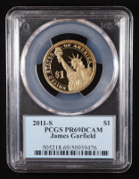 2011-S U.S. Presidential Proof $1 Coin - James A. Garfield 20th President (PCGS PR69DCAM) at PristineAuction.com