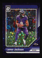 Lamar Jackson 2024 Donruss Optic Purple Stars #13 #13/15 at PristineAuction.com