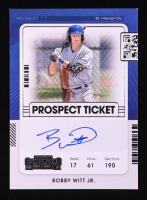 Bobby Witt Jr. 2021 Panini Contenders Prospect Ticket Autographs #6 RC at PristineAuction.com