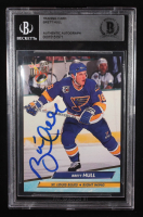Brett Hull Signed 1992-93 Ultra #186 (BGS) at PristineAuction.com