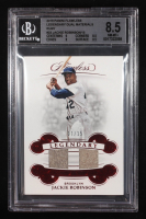 Jackie Robinson 2019 Panini Flawless Legendary Dual Materials Ruby #23 #07/15 (BGS 8.5) at PristineAuction.com