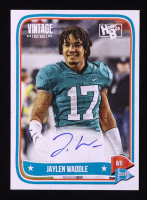 Jaylen Waddle 2024 Onyx Vintage Hobby Box Autograph #HBJAWA at PristineAuction.com
