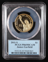 2011-S U.S. Presidential Proof $1 Coin - James A. Garfield 20th President (PCGS PR69DCAM) at PristineAuction.com