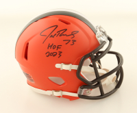 Joe Thomas Signed Browns Speed Mini Helmet Inscribed "HOF 2023" (Schwartz) at PristineAuction.com
