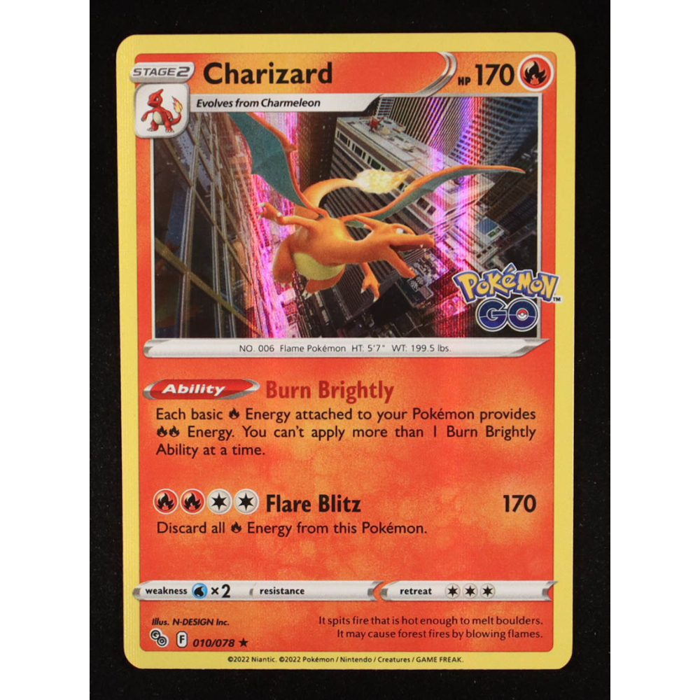 Charizard 2022 Pokemon GO #010 HOLO at PristineAuction.com