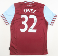 Carlos Tevez Signed West Ham United F.C. Umbro Authentic Jersey (Beckett) at PristineAuction.com