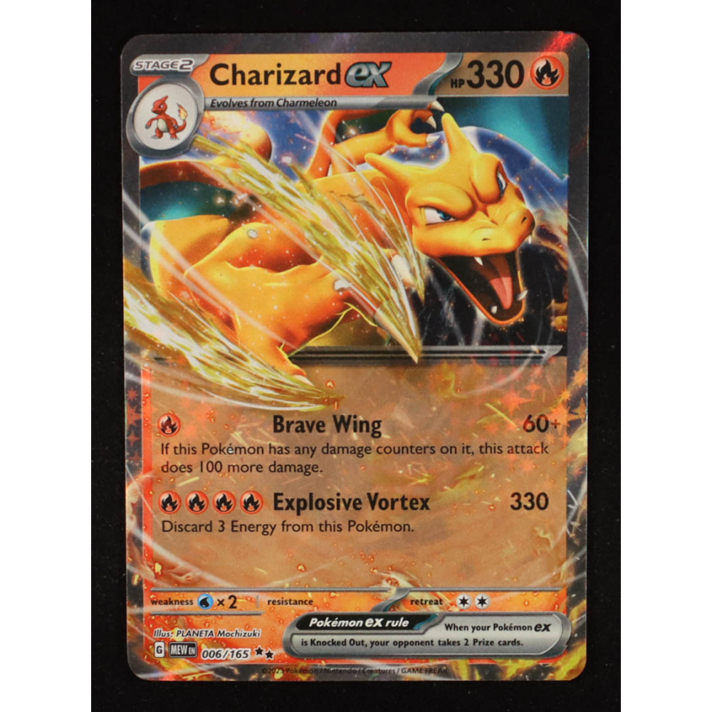 Charizard ex 2023 Pokemon Scarlet and Violet 151 #006 at PristineAuction.com