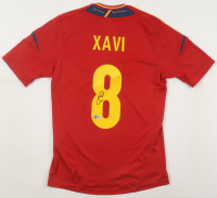Xavi Hernandez Signed Spain Adidas Authentic Jersey (Beckett) at PristineAuction.com
