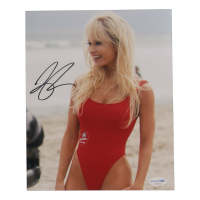 Lily James Signed 8x10 Photo (ACOA) at PristineAuction.com