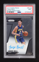 Lonzo Ball 2017-18 Panini Prizm Rookie Signatures #2 RC (PSA 9) at PristineAuction.com