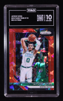 Jayson Tatum 2018-19 Panini Prizm Prizms Red Ice #118 (TAG 10) at PristineAuction.com