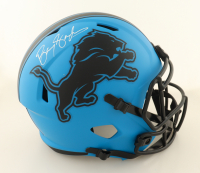 Barry Sanders Signed Lions Full-Size Rave Alternate Speed Helmet (Schwartz) at PristineAuction.com