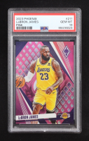 LeBron James 2023-24 Panini Phoenix Pink #211 #098/175 (PSA 10) at PristineAuction.com