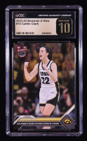 Caitlin Clark 2023-24 Bowman University Now #74 RC (CGC 10 | Pristine Black Label) at PristineAuction.com