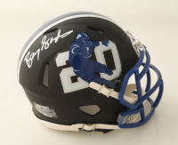 Barry Sanders Signed Barry Sanders x Lions Speed Mini Helmet (Schwartz) at PristineAuction.com