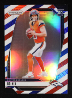 Bo Nix 2024 Panini Prizm Prizms Red White and Blue #309 RC at PristineAuction.com