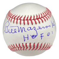 Bill Mazeroski Signed OML Baseball Inscribed "HOF 01" (JSA) at PristineAuction.com