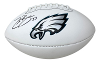 Zack Baun Signed Eagles Logo Football BAS at PristineAuction.com