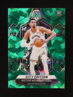 Victor Wembanyama 2023-24 Panini Mosaic Mosaic Green Ice City Edition #282 at PristineAuction.com