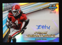 James Cook 2022 Bowman University Chrome Prime Signatures #PCSJC #35/50 RC at PristineAuction.com