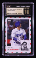 Shohei Ohtani 2023 Topps MLB Holiday Countdown #1 (CGC 10 | Pristine Black Label) at PristineAuction.com