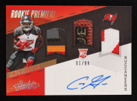 Chris Godwin 2017 Absolute Rookie Premiere Materials Autographs Spectrum #216 Jersey Autograph #01/99 RC at PristineAuction.com