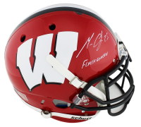 Melvin Gordon Signed Wisconsin Badgers Full-Size Authentic On-Field Helmet Inscribed "Flash Gordon" (Radtke) at PristineAuction.com