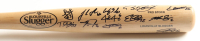 2023 World Series Champions Rangers Louisville Slugger Baseball Bat Team-Signed by (12) with Marcus Semien, Evan Carter, Josh Jung, Josh Sborz (Beckett) at PristineAuction.com