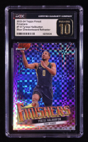 Tyrese Haliburton 2023-24 Finest Finishers Blue Checkerboard Refractors #F9 #28/99 (CGC 10 | Pristine Black Label) at PristineAuction.com