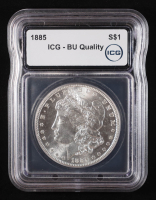 1885 Morgan Silver Dollar (ICG BU Quality) at PristineAuction.com