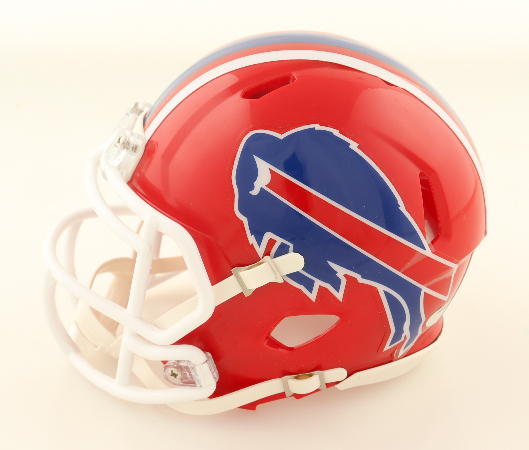 Thurman Thomas Signed Bills Throwback Alternate Speed Mini Helmet (Schwartz) at PristineAuction.com Thurman Thomas Signed Bills Throwback Alternate Speed Mini Helmet (Schwartz) at PristineAuction.com
